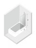 NEW TRENDY Parawan wannowy AVEXA GOLD BRUSHED 70x150 EXK-2006